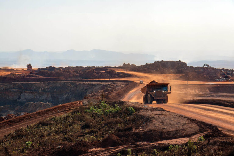 Truck at mining site