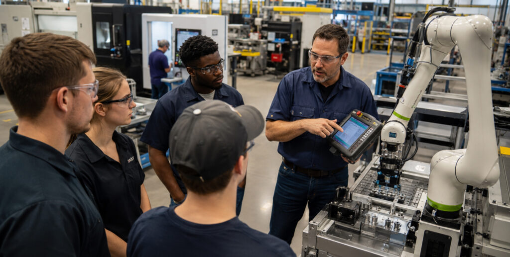 Industrial robotics training