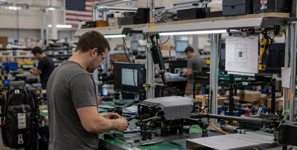 Robotics assembly in an industrial lab