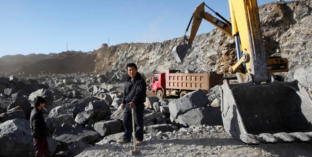Chinese Workers Labor Rare Earth Mine Baiyun Obo Baiyunebo Baiyun Ebo North Chinas Inner Mongolia Autonomous Region November 2010 Editorial Use Only Remove BG Save Share Sample Chinese workers labor at a rare earth mine in Baiyun Obo (or Baiyunebo, Baiyun Ebo), north Chinas Inner Mongolia Autonomous Region, 28 November 2010 — Stock Editorial Photography DOWNLOAD USING 1 Month Subscription S L XL SUPER EL 4984 × 3520JPG 16.61 × 11.73" in • 300 dpi Standard License Re-Download Chinese workers labor at a rare earth mine